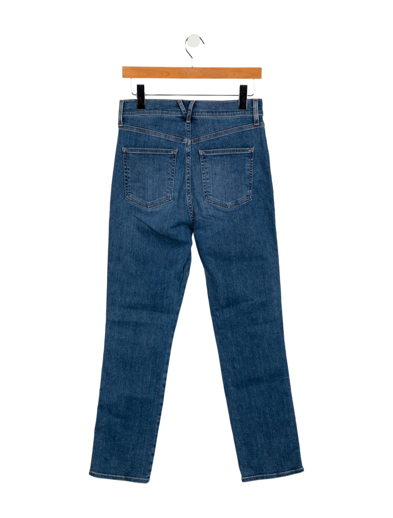 Veronica Beard High-Rise Straight Leg Jeans