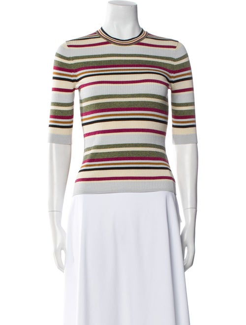 Veronica Beard Striped Crew Neck Sweater