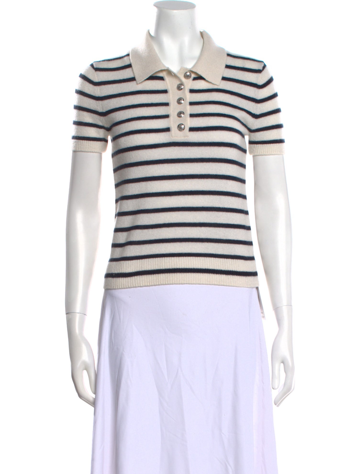 Veronica Beard Cashmere Striped Sweater