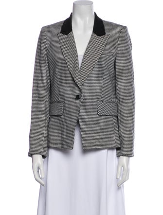 Veronica Beard Houndstooth Print Blazer
