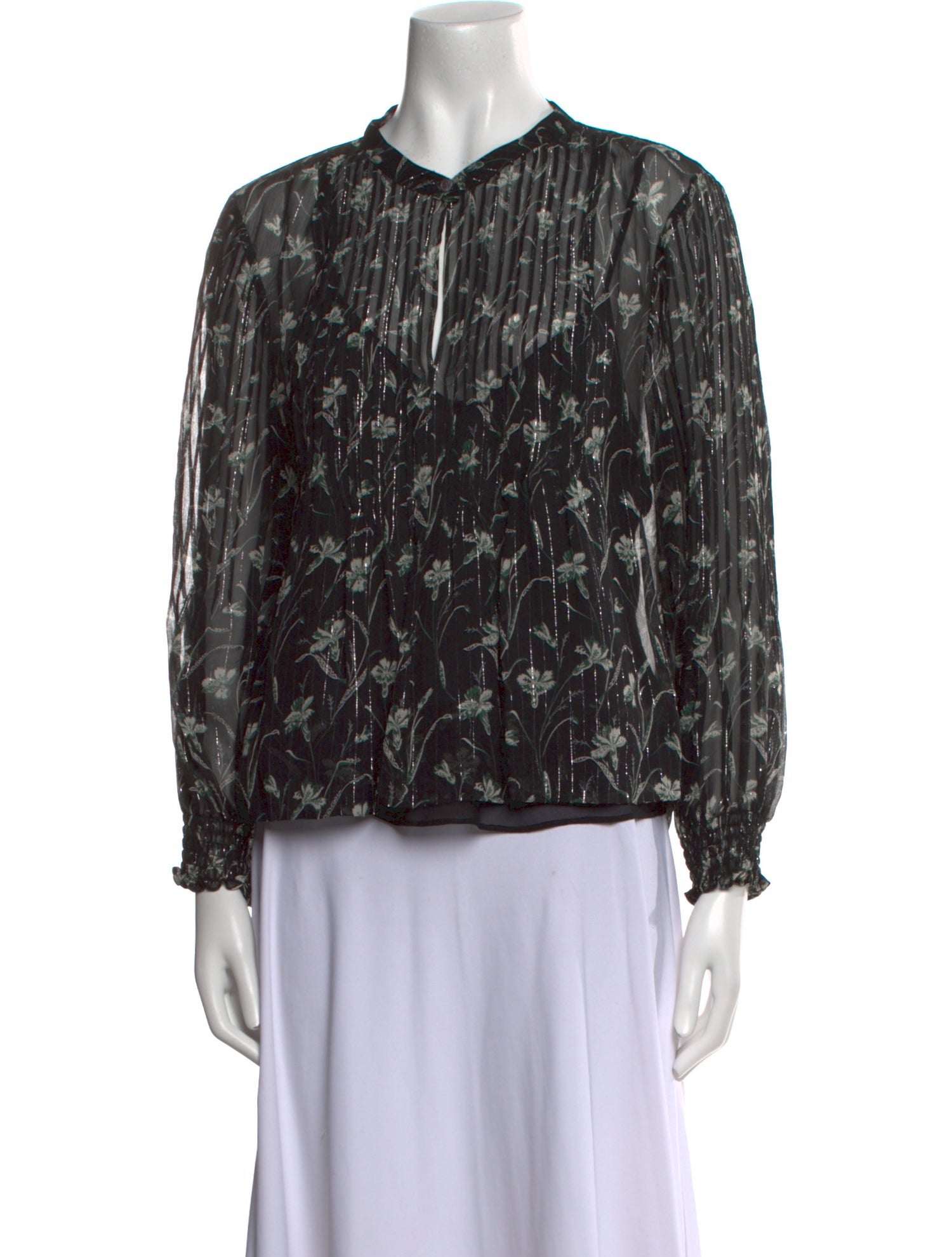 Veronica Beard Silk Printed Blouse