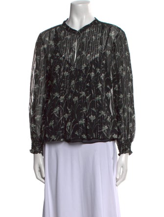 Veronica Beard Silk Printed Blouse