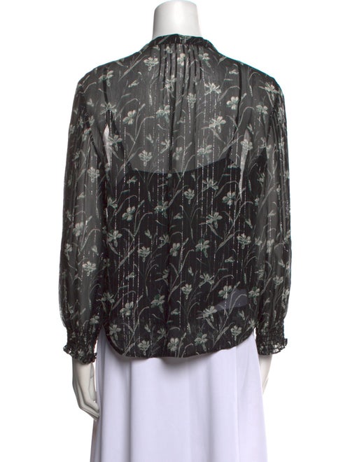 Veronica Beard Silk Printed Blouse