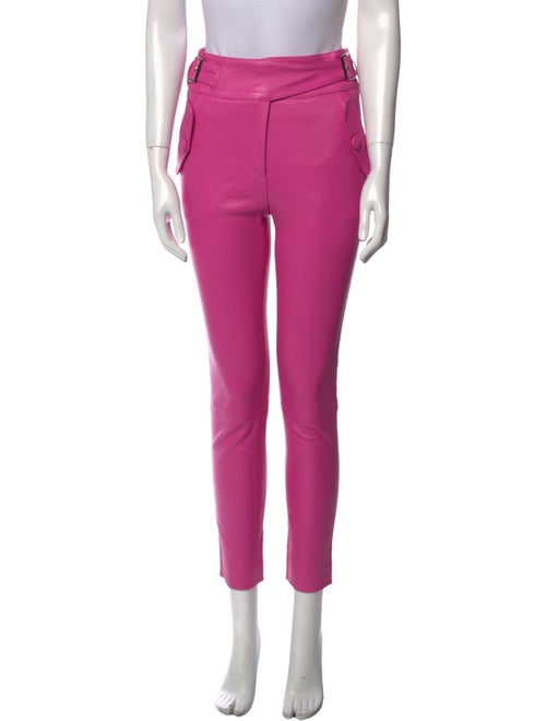 Veronica Beard Leather Skinny Leg Pants
