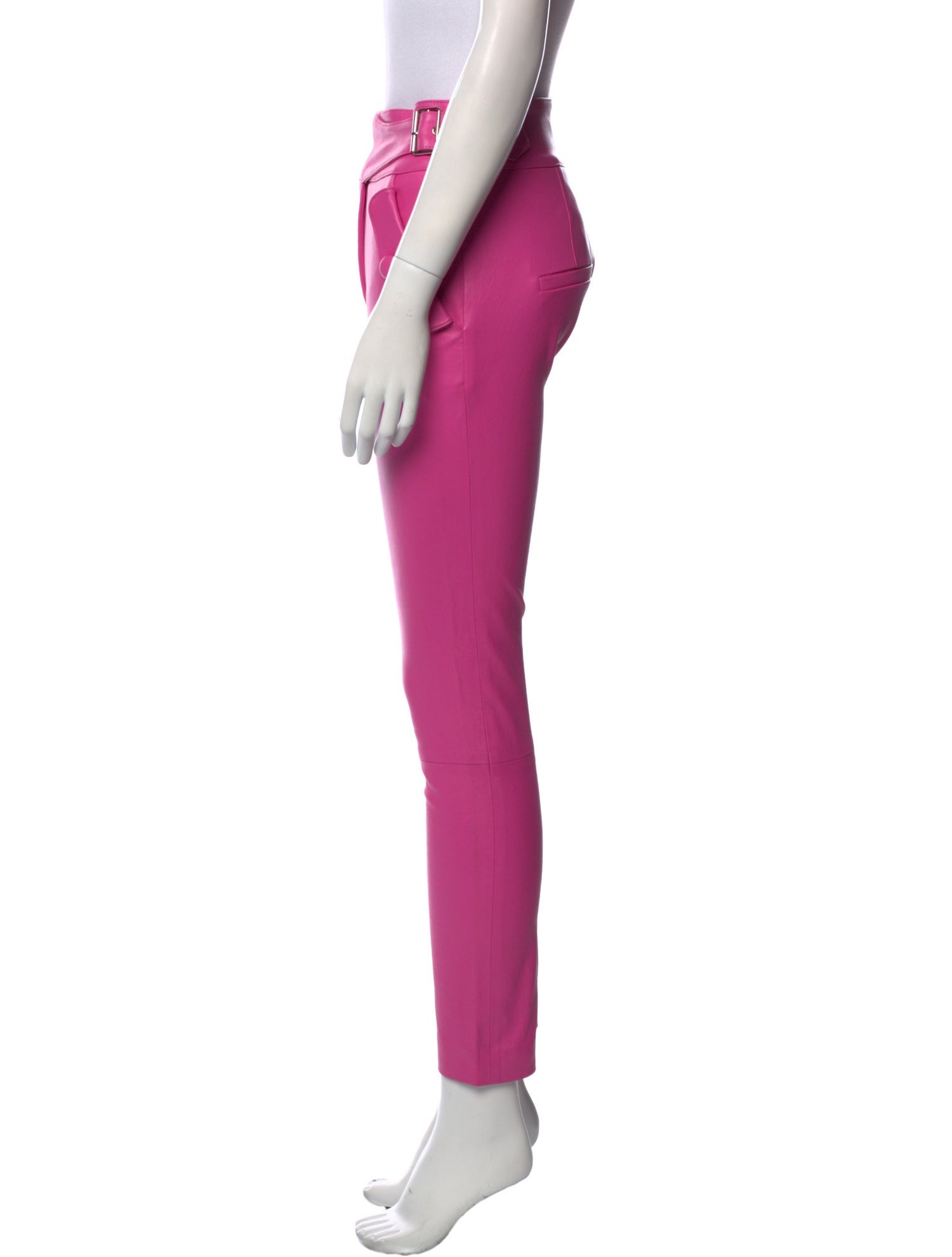 Veronica Beard Leather Skinny Leg Pants