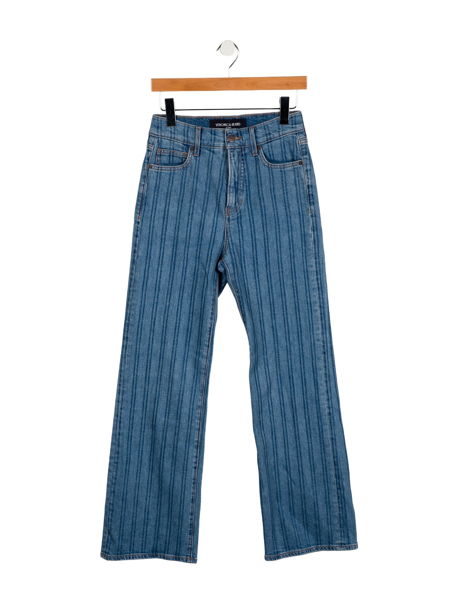 Veronica Beard High-Rise Wide Leg Jeans