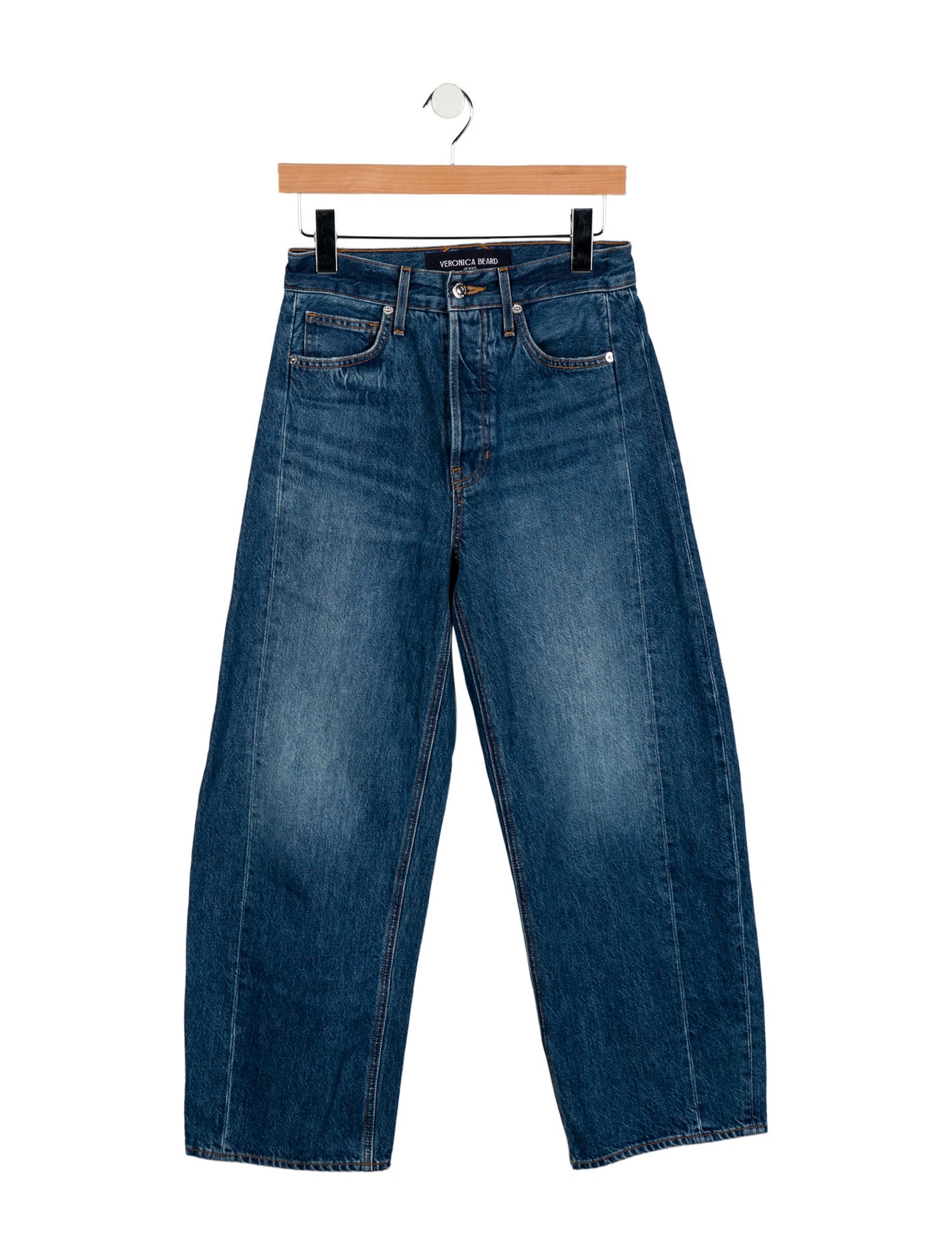 Veronica Beard High-Rise Wide Leg Jeans