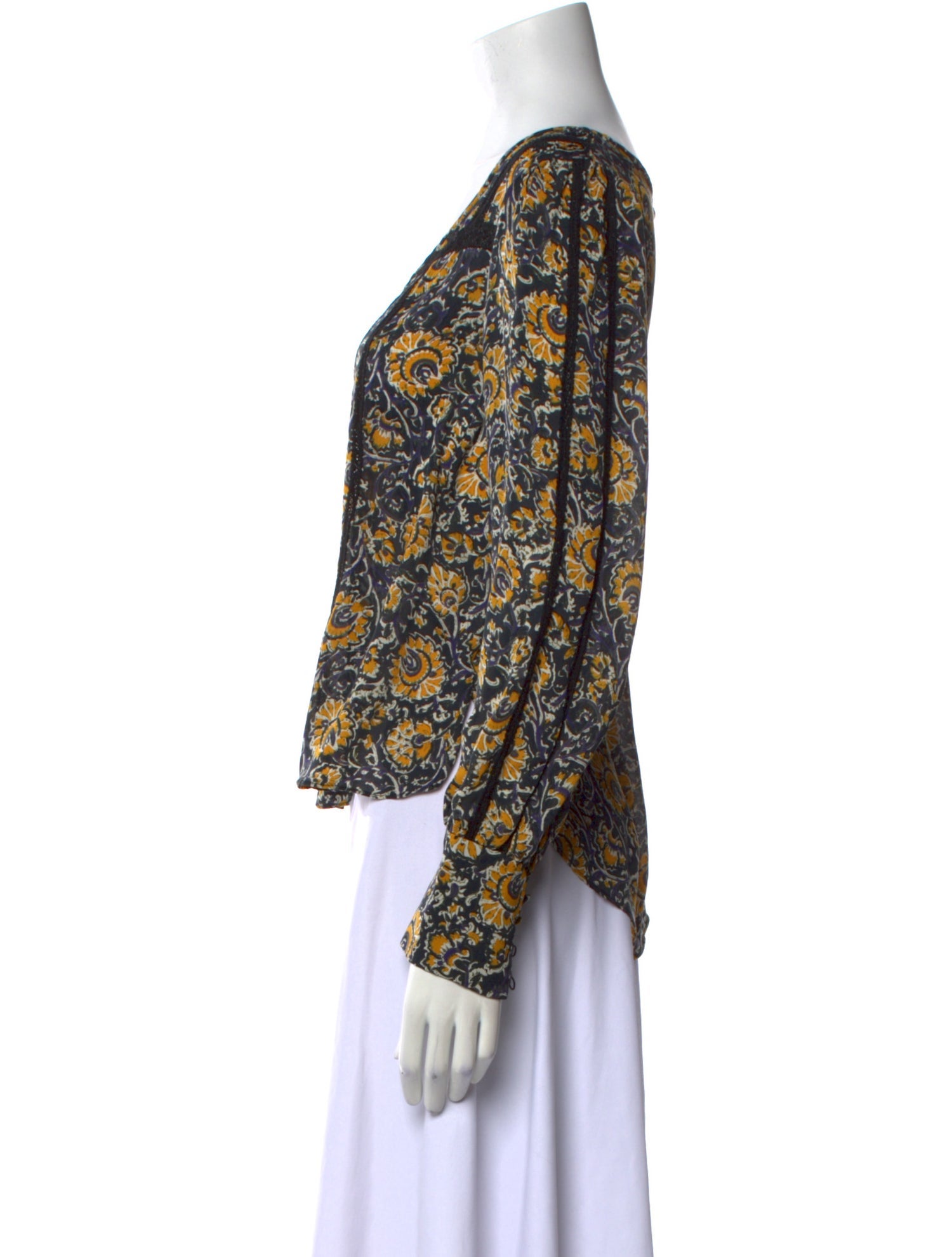 Veronica Beard Silk Printed Blouse