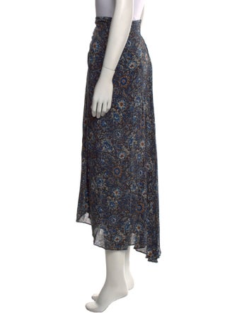 Veronica Beard Floral Print Midi Length Skirt