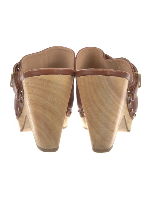 Veronica Beard Leather Studded Accents Mules