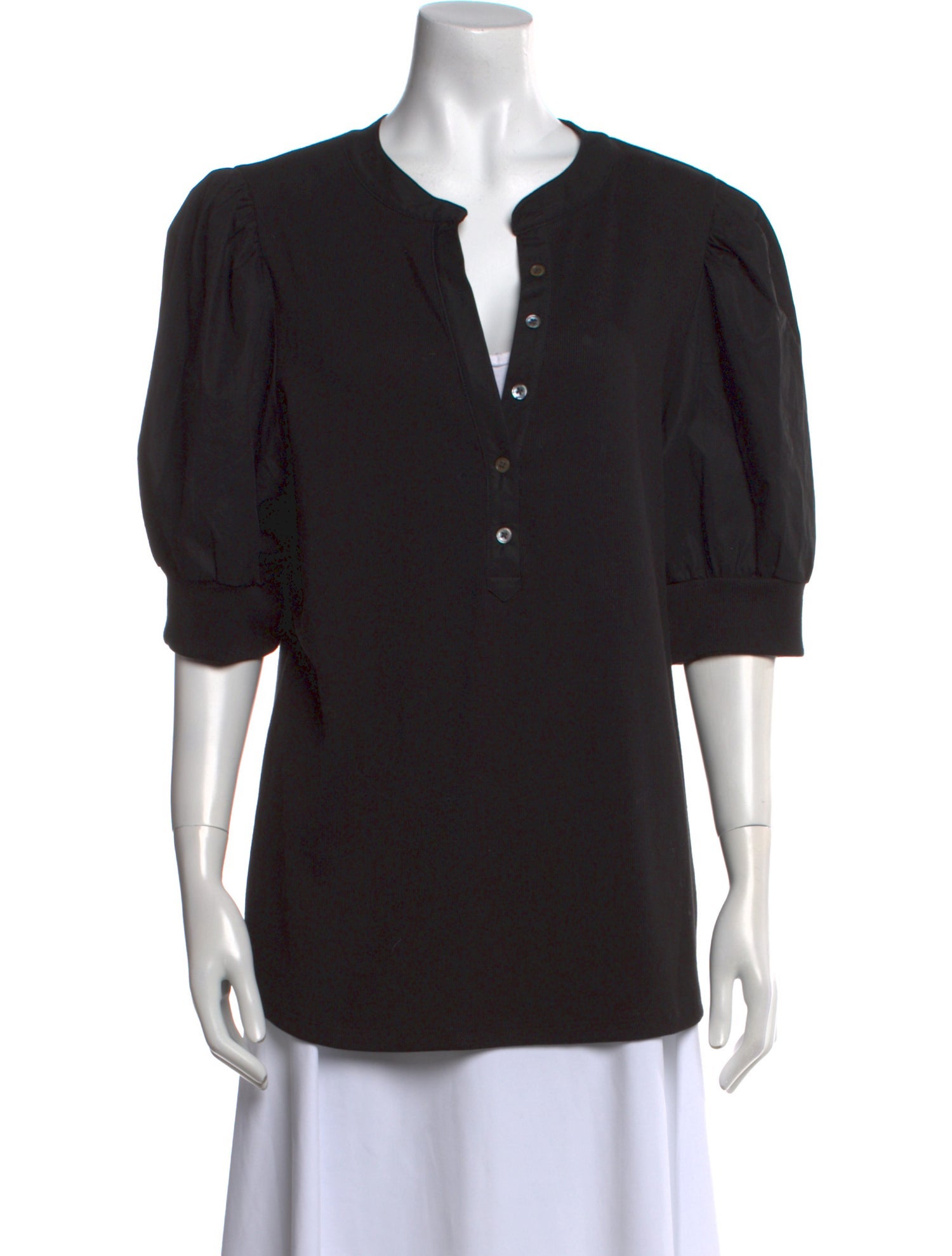 Veronica Beard V-Neck Three-Quarter Sleeve Tunic