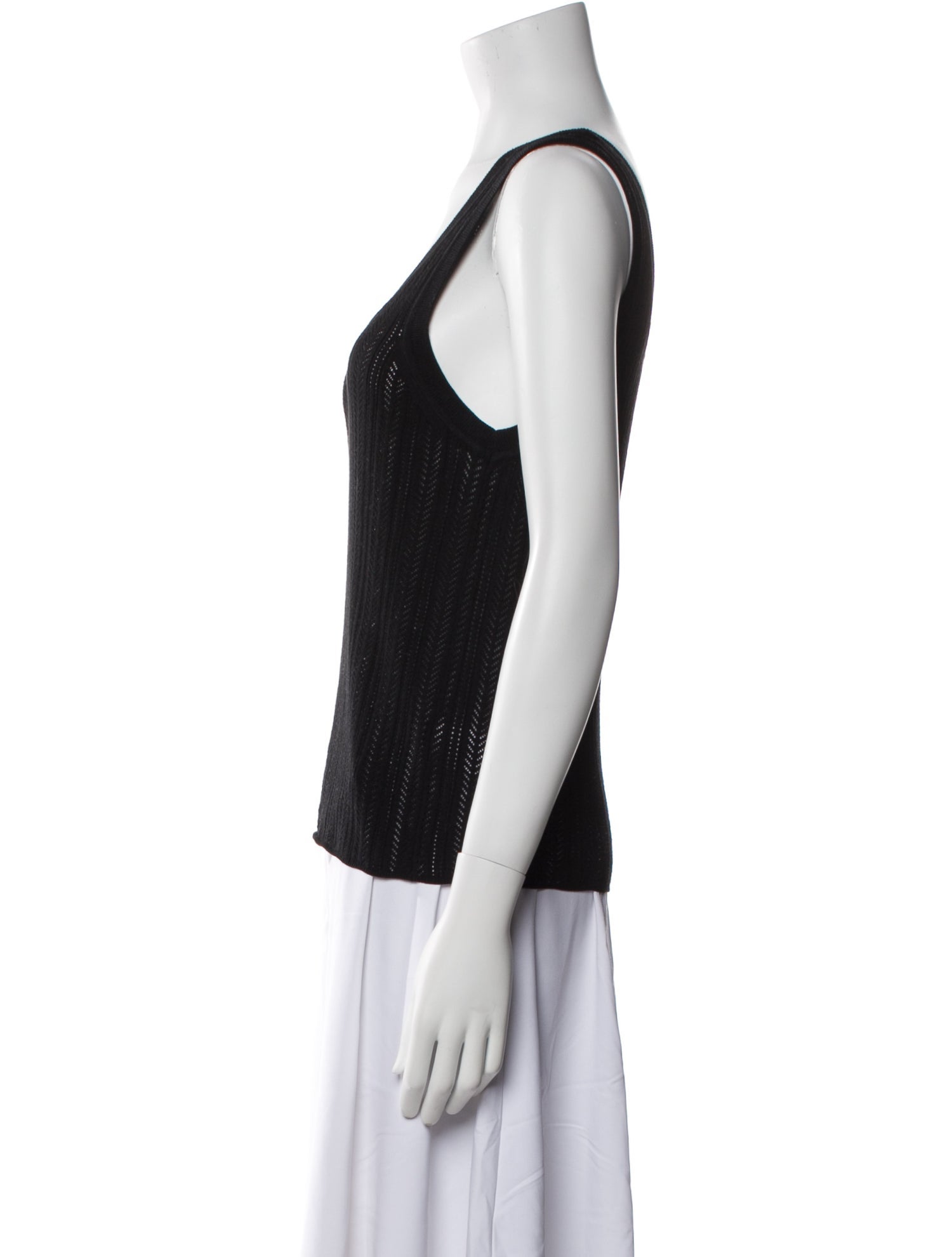 Veronica Beard Scoop Neck Sleeveless Top