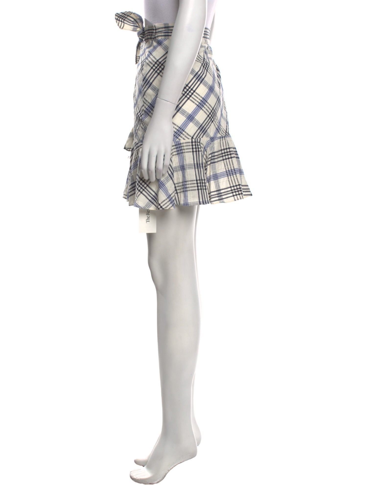Veronica Beard Plaid Print Mini Skirt
