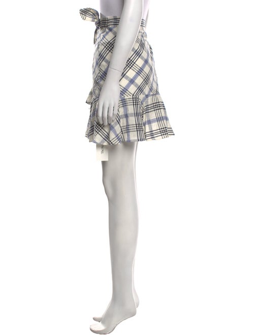 Veronica Beard Plaid Print Mini Skirt