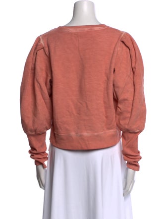 Veronica Beard Bateau Neckline Long Sleeve Sweatshirt