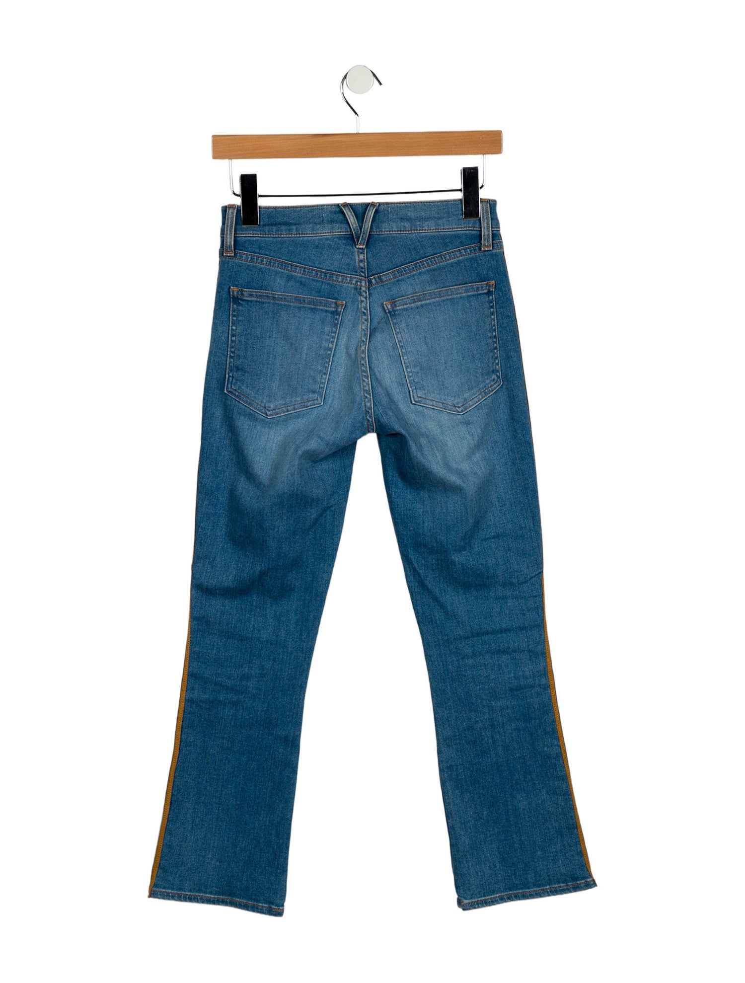 Veronica Beard Mid-Rise Straight Leg Jeans