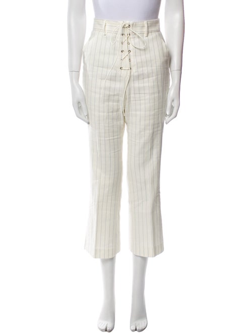 Veronica Beard Linen Wide Leg Pants