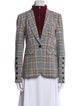 Veronica Beard Plaid Print Blazer