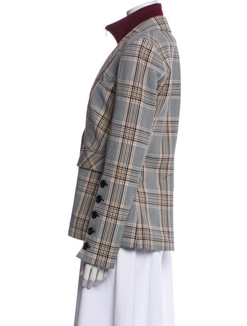 Veronica Beard Plaid Print Blazer