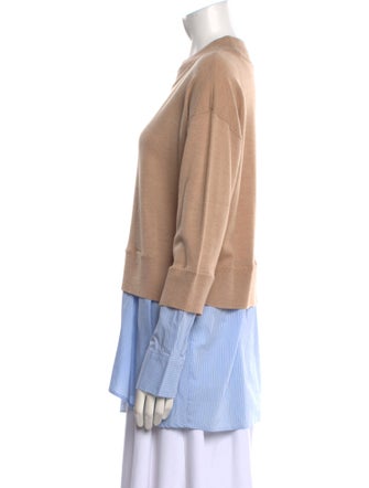 Veronica Beard Merino Wool Mock Neck Sweater