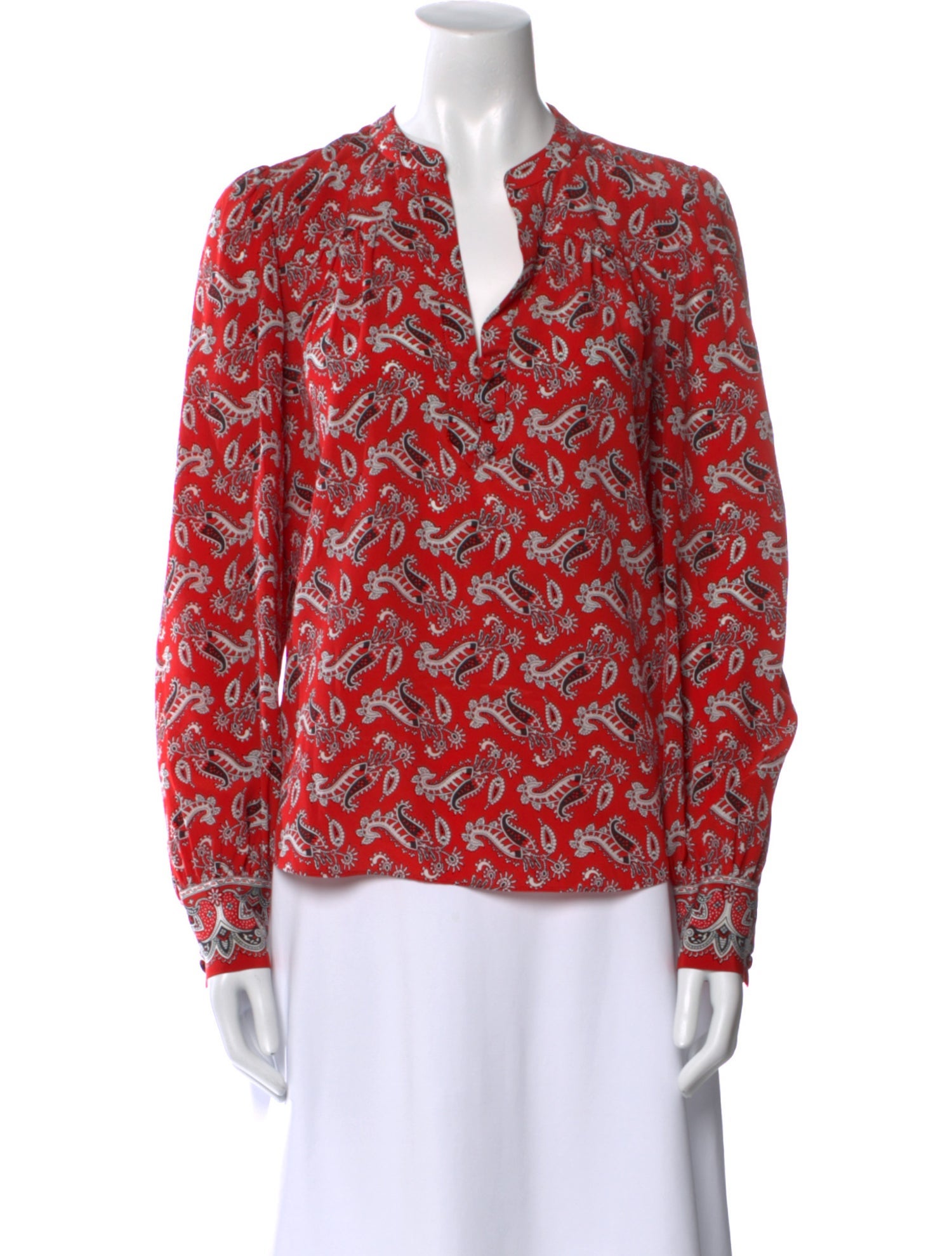 Veronica Beard Silk Printed Blouse