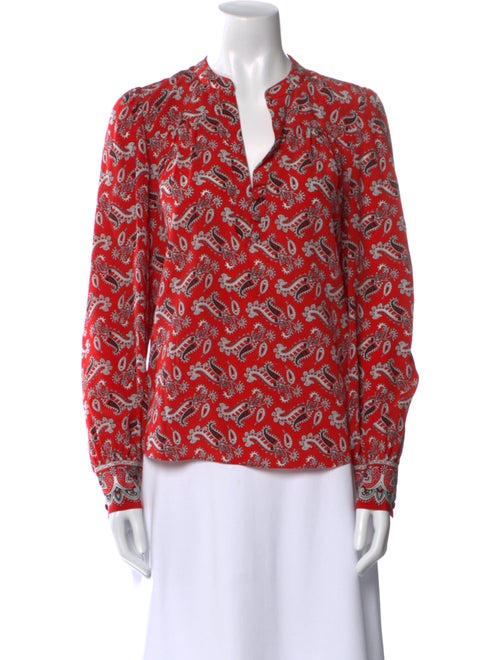 Veronica Beard Silk Printed Blouse