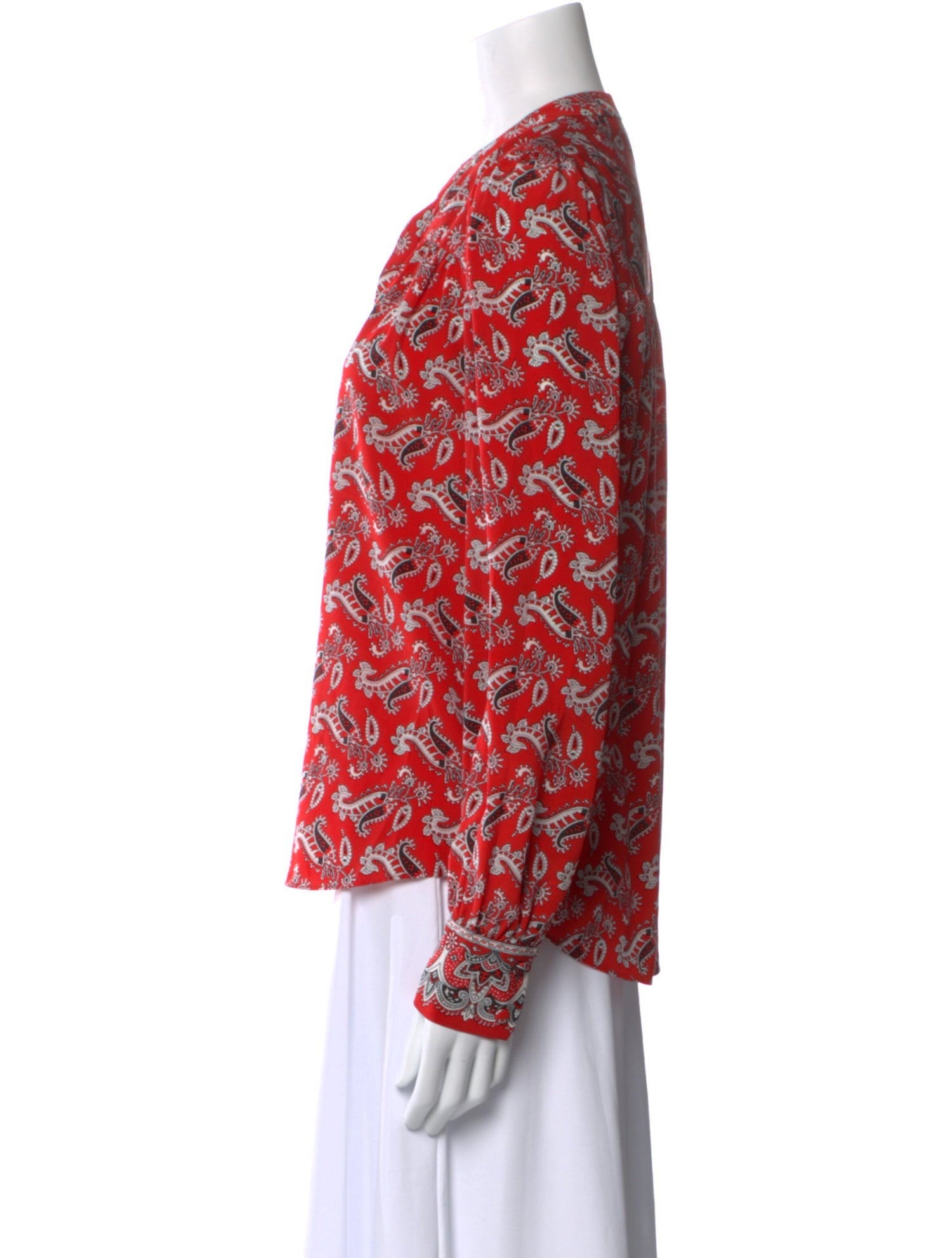 Veronica Beard Silk Printed Blouse