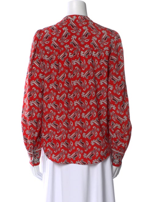 Veronica Beard Silk Printed Blouse