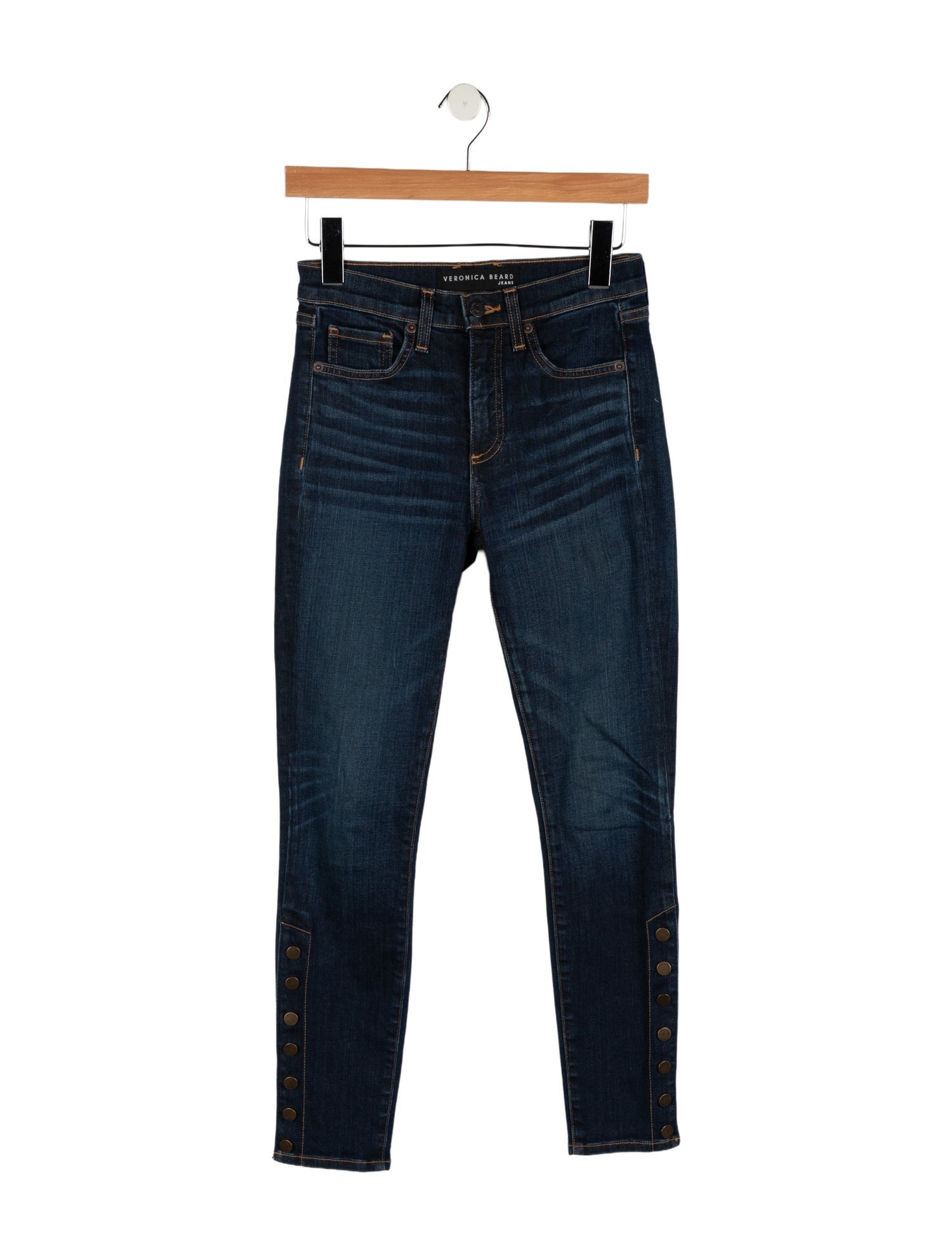Veronica Beard Mid-Rise Skinny Leg Jeans