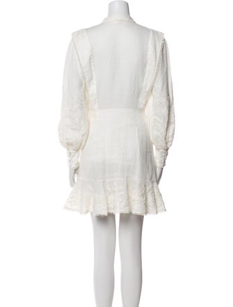 Veronica Beard Crew Neck Knee-Length Dress