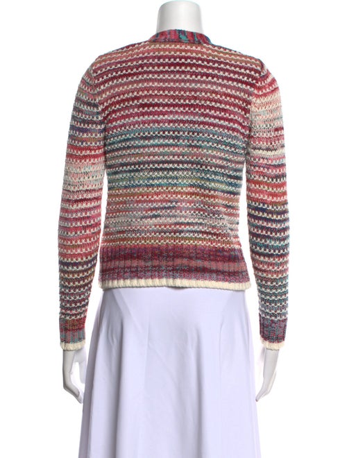 Veronica Beard Striped V-Neck Sweater