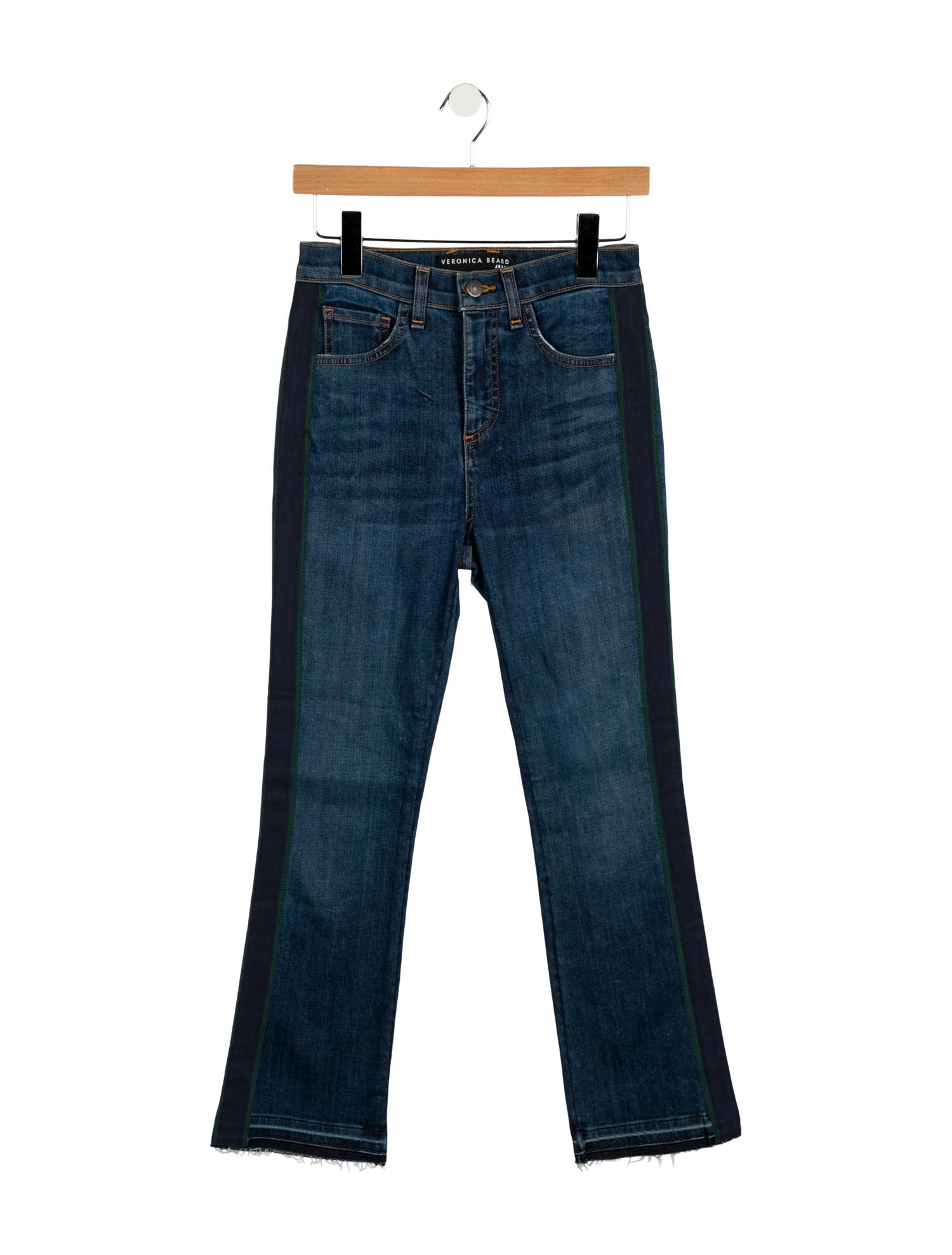 Veronica Beard Mid-Rise Straight Leg Jeans