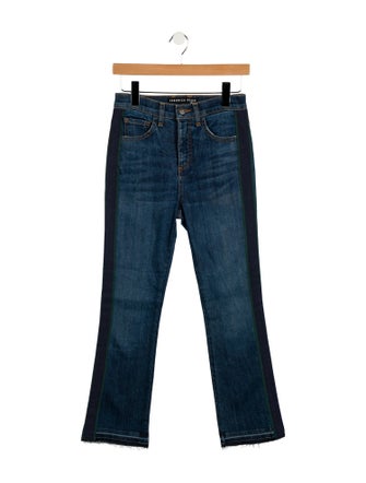 Veronica Beard Mid-Rise Straight Leg Jeans