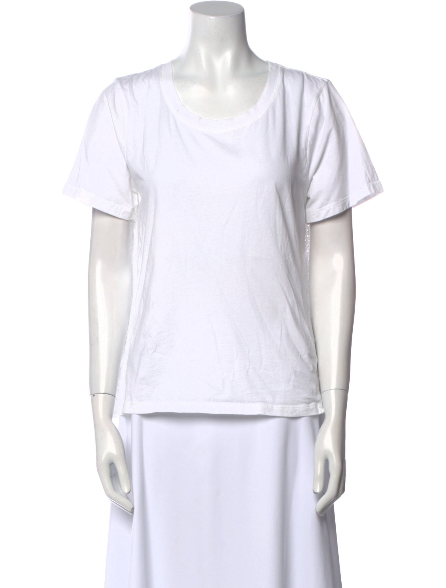 Veronica Beard Scoop Neck Short Sleeve T-Shirt