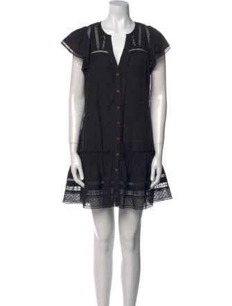 Veronica Beard V-Neck Mini Dress