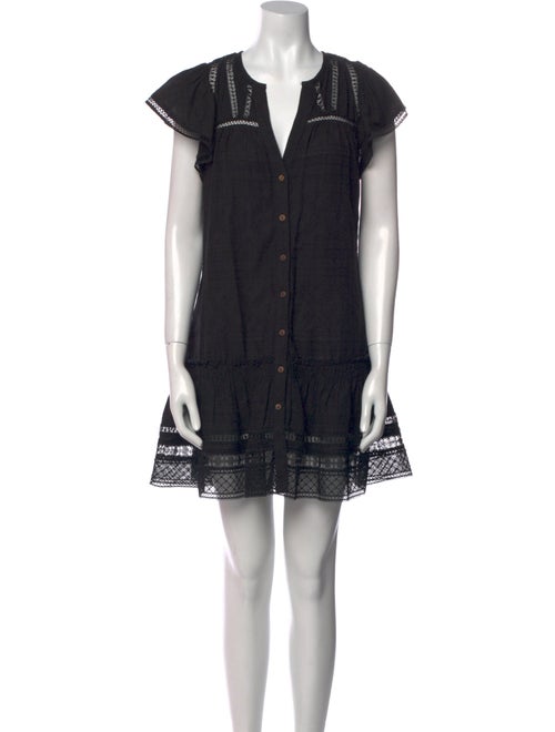 Veronica Beard V-Neck Mini Dress