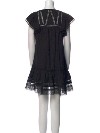 Veronica Beard V-Neck Mini Dress