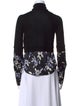 Veronica Beard Merino Wool Floral Print Sweater
