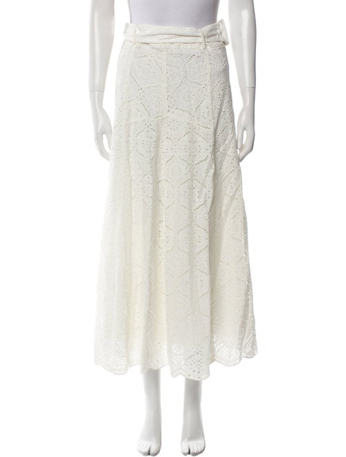 Veronica Beard Lace Pattern Midi Length Skirt