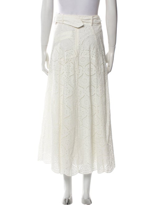 Veronica Beard Lace Pattern Midi Length Skirt
