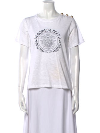 Veronica Beard Graphic Print Crew Neck T-Shirt