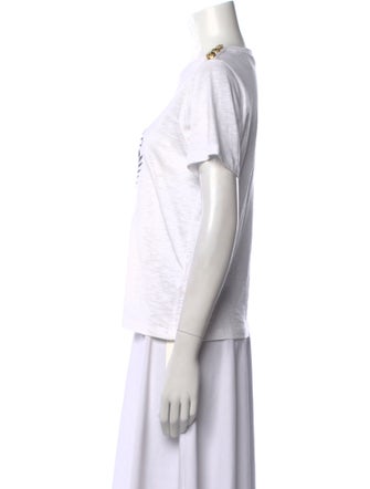 Veronica Beard Graphic Print Crew Neck T-Shirt