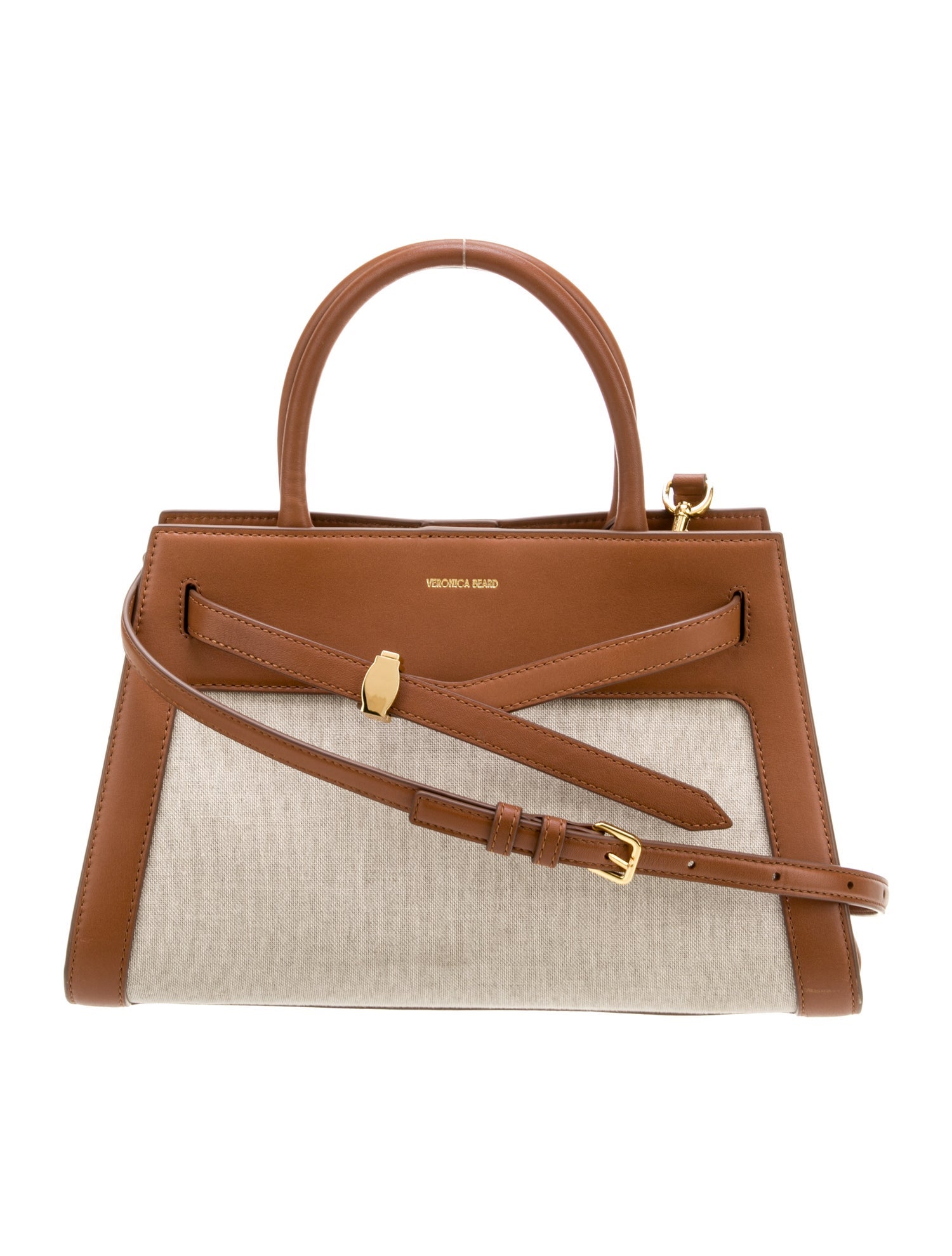 Veronica Beard Canvas Top Handle Bag