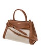 Veronica Beard Canvas Top Handle Bag
