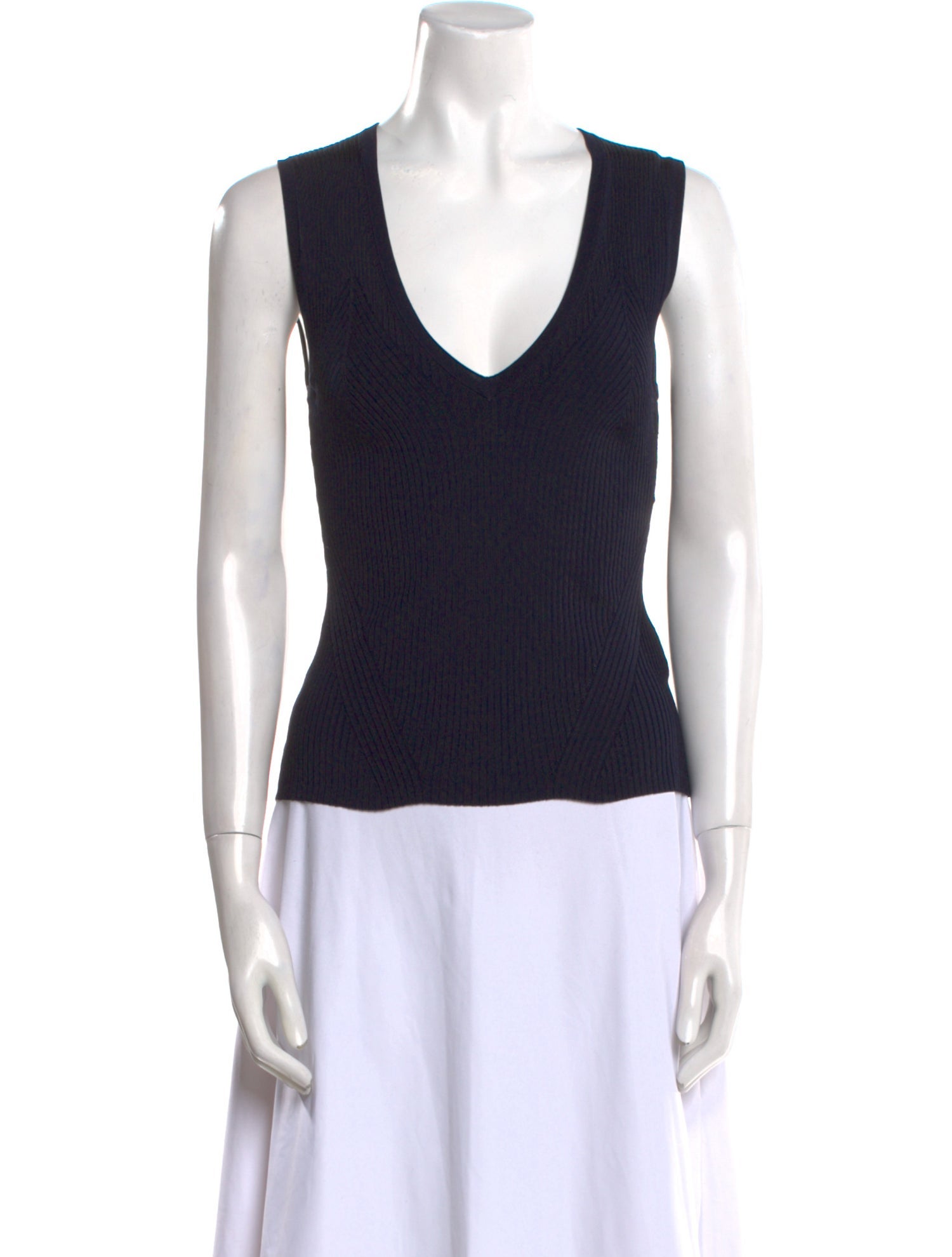 Veronica Beard V-Neck Sleeveless Top