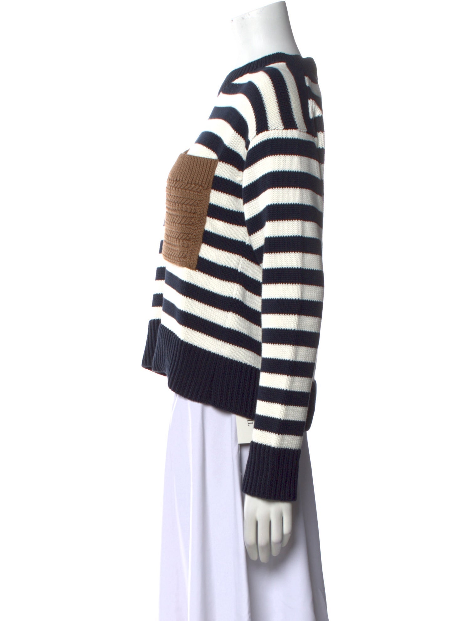 Veronica Beard Striped Crew Neck Sweater w/ Tags