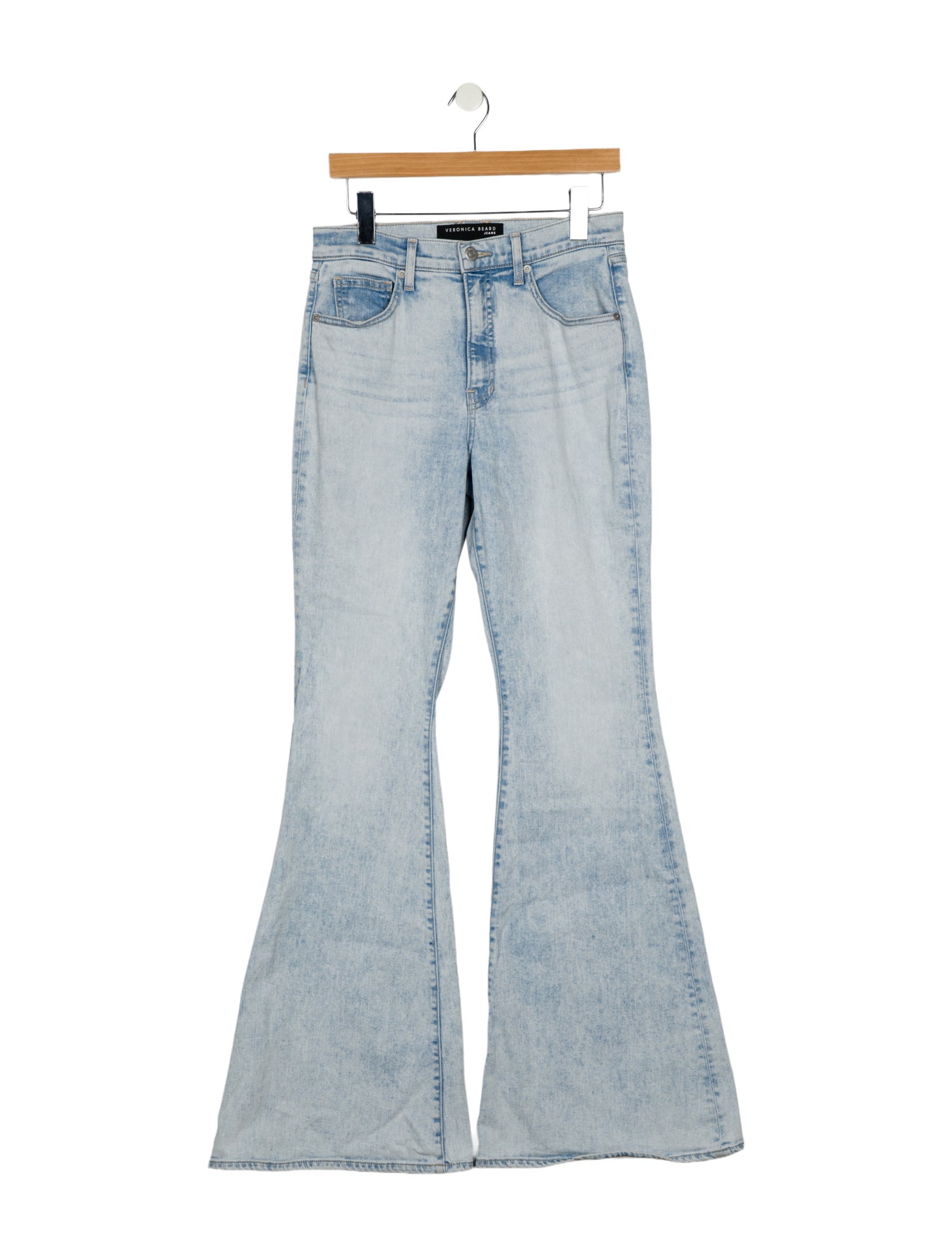 Veronica Beard High-Rise Wide Leg Jeans