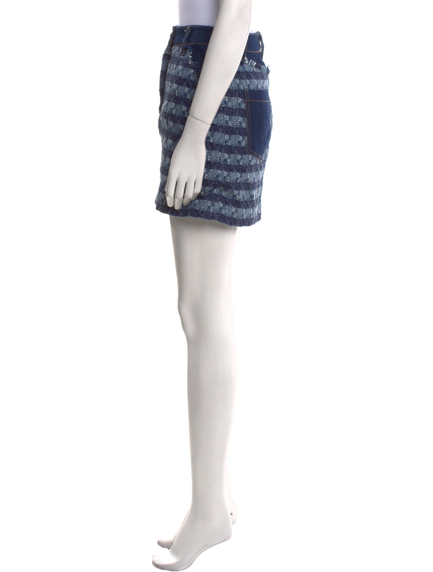 Veronica Beard Striped Mini Skirt