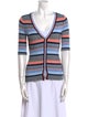 Veronica Beard Linen Striped Top