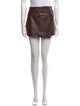 Veronica Beard Faux Leather Mini Skirt